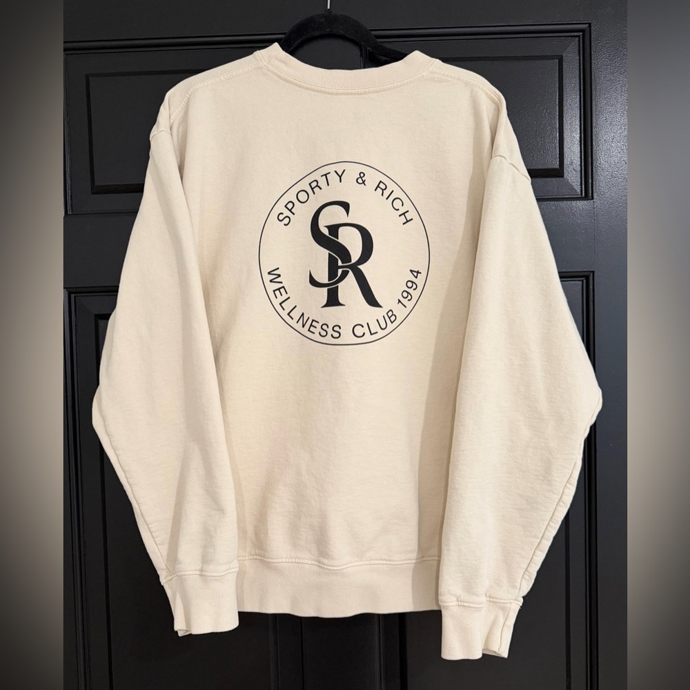 Sporty & Rich Wellness Club Crew Sweatshirt - L